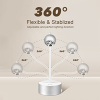 Mini lampe à ongles LED de bureau sans fil 12w Séchoir à gel rechargeable 2200mAh et alliage d'aluminium pour salon professionnel et maison