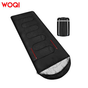 Saco de dormir doble WOQI, longitud estándar, estilo sobre, transpirable, de poliéster, unisex, para camping, senderismo, adultos - Product Image 4