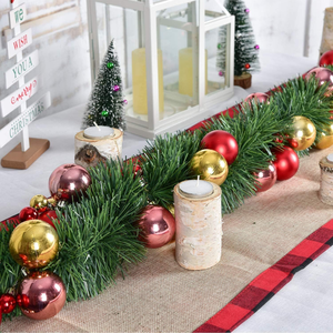Guirnalda Navideña Verde de 50 Pies, Decoración Navideña Artificial de Plástico Suave Sin Luces para Uso en Interiores/Exteriores - Product Image 3