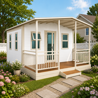 Maison modulaire personnalisée avec terrasse couverte pour station balnéaire en montagne, hôtel forestier et espace de retraite naturel