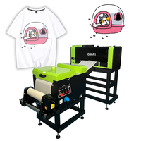 Merek baru mesin Printer Okai Printer Inkjet kaus Film hewan peliharaan panas cetak kustom dengan kepala cetak I1600 ganda