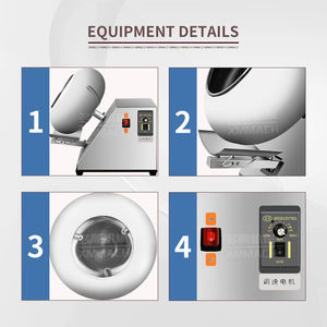 Máquina pulidora automática de recubrimiento de película para tabletas, para pulir cacahuetes, chocolates, azúcares, nueces, callos en el laboratorio, 1 unidad - Product Image 5