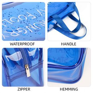 Customized Clear Pvc Wash Makeup <b>Bag</b> <b>Waterproof</b> Transparent Cosmetic <b>Bag</b> for Travel <b>Toiletry</b> Storage - Product Image 5
