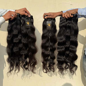 Vendeurs de cheveux bouclés droits ondulés bruts vierges de haute qualité Fournisseur de cheveux humains en vison Faisceaux de cheveux bruts noirs naturels - Product Image 2