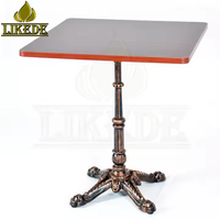 Base de table à manger en fonte vintage, piédestal en fer forgé antique pour restaurant, café, hôtel, meubles d'intérieur et d'extérieur