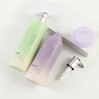Bouteilles de lotion en PET de forme cylindrique personnalisées de haute qualité, 750 ml, avec pompe à lotion, emballage cosmétique vide, vente en gros de luxe