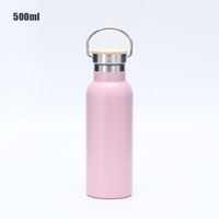 Gourde isotherme personnalisable en acier inoxydable de 17 oz, isolation thermique de 12 à 24 heures, design résistant aux chutes pour les sports de plein air et le camping