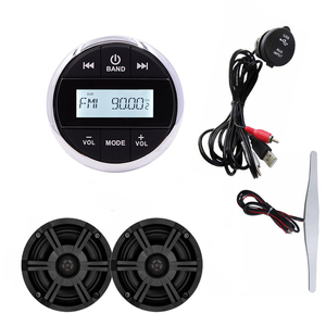 Popular Marine Audio Kit Bundle <b>Stereo</b> Radio MP3 Player and Coax Speakers' Waterproof Speakers BT Yacht Boat ATV - Product Image 6