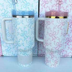 Novelty Promotional Business Present Stainless Steel 40oz Tumbler Cup Insulation <b>Coffee</b> <b>Mug</b> with Straw Topper <b>Set</b> Gift Box - Product Image 4