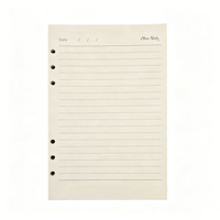 Carnet à spirale A6 en cuir PU personnalisé avec logo, classeur à 6 anneaux, agenda rechargeable à feuilles mobiles, couverture rigide, papier quadrillé