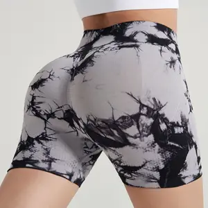 Workout Gym Shorts Seamless Scrunch Butt Lifter Shorts High-Waisted Tight Leggings Yoga Booty Shorts For Women