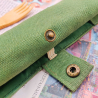 Ensemble de couverts en bambou portable, ustensiles de voyage et de camping, fourchette, cuillère, couteau, paille