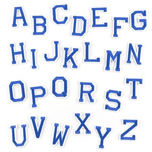 Parche de letras 3D coloridas A-Z, insignia bordada, aplique termoadhesivo para toalla, sudadera, chaqueta, decoración de bolsos - Product Image 4