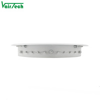 Diffuseur de plafond rond en aluminium pour système de climatisation HVAC avec amortisseur