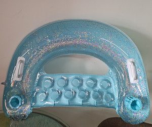 Sofá inflable de playa, tumbona flotante con brillo, producto rápido, venta - Product Image 3