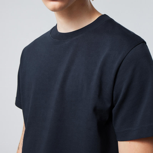 Vente en gros de vêtements de ville de luxe 100% coton T-shirt Biank personnalisé avec col oversize et épaules tombantes pour hommes - Product Image 3
