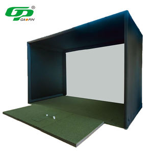 Enceinte de Simulateur de <span class=keywords><strong>Golf</strong></span> GP Personnalisable pour Intérieur/Extérieur avec Filets sur Mesure, Écran de Frappe et Cadre pour l'Entraînement - Product Image 1