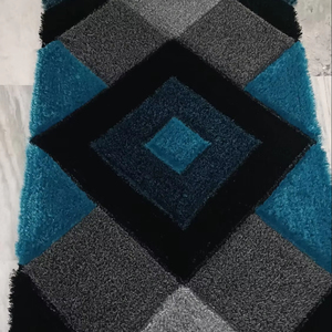 Tapis tufté à la main avec motif imprimé, tapis rectangulaire brodé tufté à la main, en vente - Product Image 2