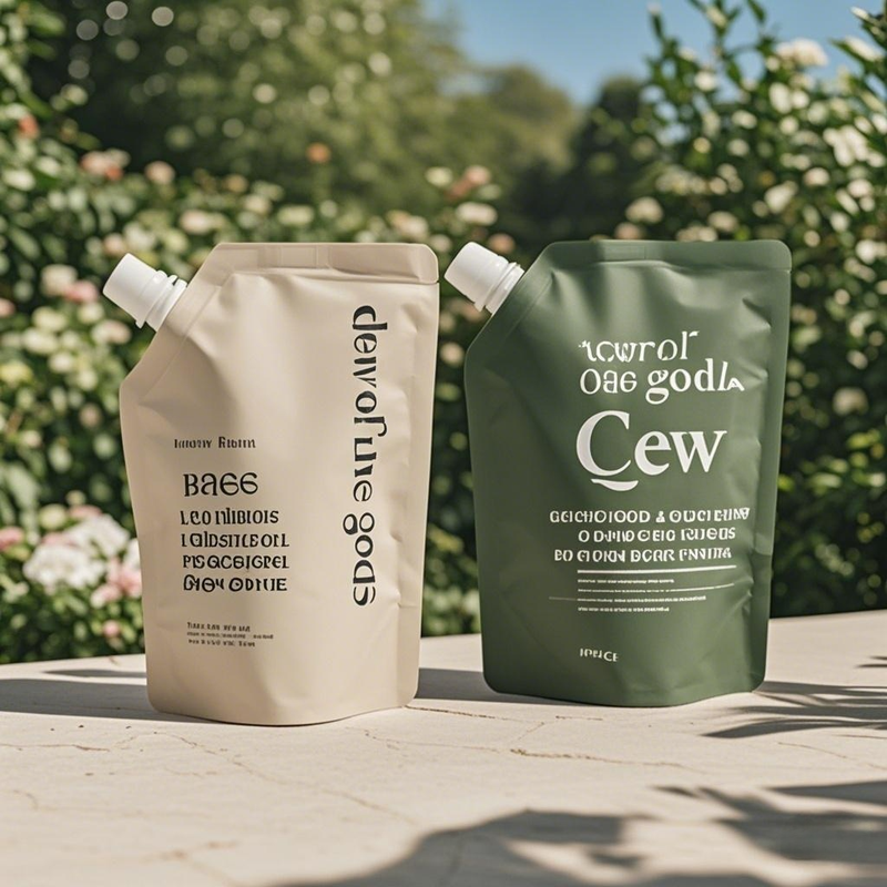Custom Recyclable Liquid Packaging Spout Pouch