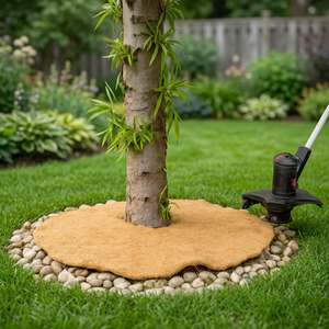 Eco2go Vietnam Tapis rond écologique en fibre de coco, disque de paillis de coco biologique, anneau de contrôle des adventices pour pots et jardin - Product Image 6