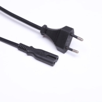 Câble d'alimentation plat coréen en PVC industriel KTL KC Approval H03vvh2-f 2x0.75mm2 avec prise IEC C7