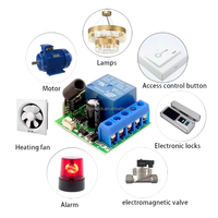 Control remoto inalámbrico de 1 canal y 433 MHz, interruptor de 1 vía, receptor de relé de 5 V CC y 10 A con alcance de 50 m para luces LED, ventiladores y hervidores, venta al por mayor