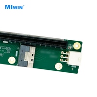 Carte mère d'extension GPU Miwin OEM ODM 1 Slot PCIE 4.0 X16 avec 2 connecteurs SFF8654 8I pour serveur IA