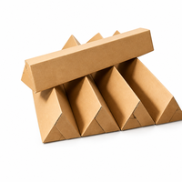 Boîte rectangulaire personnalisée imprimée, écologique, réutilisable, pour emballage de snacks, tube en carton, poteau de signalisation, expédition en gros à bas prix