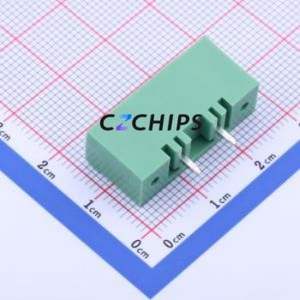KF2EDGVM-7.5-2P Plug-in Terminal <b>Block</b> Through hole,P=7.5mm Connector Board-to-Board / Socket - Closed <b>Screw</b> Fixing 1x2P 7.5mm - Product Image 2