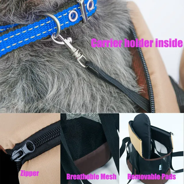 Multi-fonction OEM ODM Durable Respirant Mesh Designer Pet Dog Cat Travel Pet Carrier Bag Pet Handbag