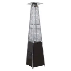 Patio Pyramid Glass Tube LPG Natural Gas Flame Heater Commercial Heater With CE