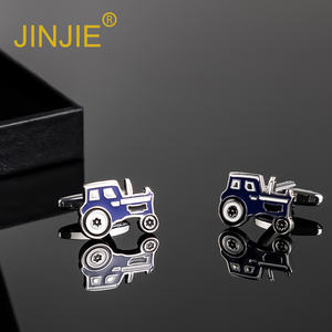 Venta caliente al por mayor diseño divertido boda novedad antiguo color rojo Coche forma <span class=keywords><strong>gemelos</strong></span> para hombres <span class=keywords><strong>camisa</strong></span> - Product Image 2