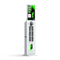 Station de location de paiement en ligne en libre-service pour machine de supermarché 24 emplacements avec écran de 23.8 pouces pour café commercial en plein air