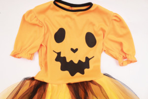 Vestido tutú <span class=keywords><strong>de</strong></span> calabaza <span class=keywords><strong>de</strong></span> Halloween para niños, top naranja con estampado <span class=keywords><strong>de</strong></span> calabaza y falda <span class=keywords><strong>de</strong></span> tul negra - Product Image 4