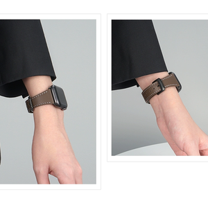 สำหรับ applewatch S9นาฬิกาสายหนังวัวสองด้านสำหรับผู้หญิงขนาด<span class=keywords><strong>เล็ก</strong></span>สีสันสดใส - Product Image 2