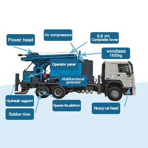 Plataforma de Perforación de Pozos de Agua Multiusos Montada en Camión y Tractor, Máquina Perforadora Móvil de Pozos, Precio de Fábrica - Product Image 3