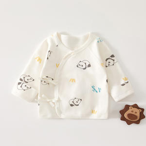 เสื้อแจ็คเก็ตเด็กแรกเกิดแบบไม่มีกระดูก ลายการ์ตูนหมี ผ้าฝ้ายแท้ ครึ่งตัว สำหรับเด็กผู้ชายและเด็กผู้หญิง อายุ 0-3 เดือน ฤดูใบไม้ผลิ/ฤดูร้อน/ฤดูใบไม้ร่วง แบรนด์ดัง - Product Image 6