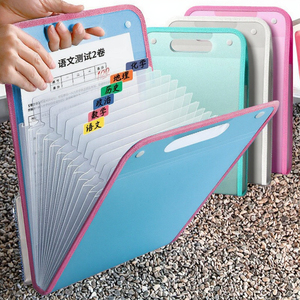 Carpeta de archivos expandible <span class=keywords><strong>PP</strong></span> tamaño carta A4 multifuncional al por mayor 13 bolsillos logotipo personalizado carpeta de documentos acordeón bolsa - Product Image 3