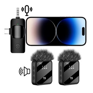 <span class=keywords><strong>Microphone</strong></span> Cravate <span class=keywords><strong>Mini</strong></span> Lavalier Sans Fil Rechargeable <span class=keywords><strong>USB</strong></span> 3 en 1 pour Podcast et Vlogging Mobile - Product Image 1