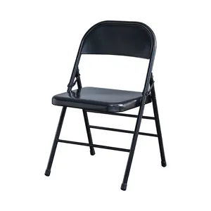 Wohnheim Party Tische und Stühle faltbar Metall ganz schwarz Make-up Stuhl faltbar