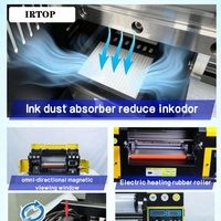 Imprimante UV Roll-to-Roll pour Film Cristal, Imprimante UV DTF pour Autocollants avec 2 Têtes XP600, Machine de Transfert de Film A3 pour Bouteilles, Tasses et Artisanat