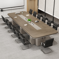 Salle de réunion personnalisée de luxe moderne table de conférence en bois de bonne qualité table de réunion blanche avec HDMI