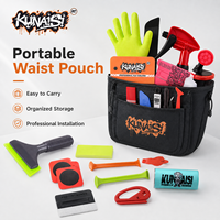 Kit d'installation de film teinté pour vitres KUNAISI 25 pièces multi-matériaux avec raclette, flacon pulvérisateur, gants et coupe-film