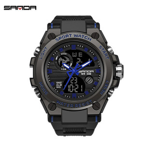 <span class=keywords><strong>Montre</strong></span> digitale pour <span class=keywords><strong>homme</strong></span> SANDA 739 <span class=keywords><strong>G</strong></span> Style, <span class=keywords><strong>montre</strong></span> de sport décontractée, résistante aux chocs, étanche, <span class=keywords><strong>montre</strong></span> électronique pour <span class=keywords><strong>homme</strong></span> - Product Image 4