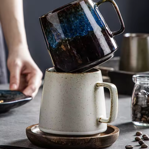 Cartoon Style Porcelain Coffee & Tea Mug <b>Large</b> Capacity Food <b>Safe</b> Microwave Dishwasher <b>Safe</b> Reusable for Office Home Use - Product Image 4