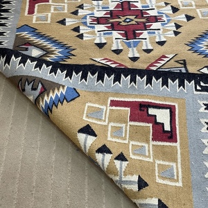 Handwoven Contemporary Modern Kilim Wool Rug Flat Weave Geometric Eco-Friendly Reversible Washable Living <b>Room</b> Bedroom - Product Image 4