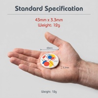 Jetons de poker professionnels en céramique de style géométrique Bauhaus, 43 mm, 12 g, imprimés UV HD, surface mate plate, jetons de casino personnalisés