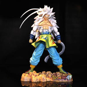 Statuetta di <span class=keywords><strong>Goku</strong></span> con Capelli Bianchi 24cm, Action Figure Super Saiyan in PVC, Serie Dragonball GK, Confezione Colorata, Vegeta - Product Image 3