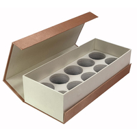 Boîte à thé en carton rigide avec fermeture magnétique personnalisée de luxe, emballage en tissu, gaufrage et laminage mat, recyclable