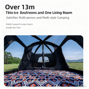 लक्जरी ऑक्शफोर्ड चार-सीज़न वाटरप्रूफ ग्लैम्पिंग टेंट परिवार समुद्र तट उपयोग के लिए - Product Image 5